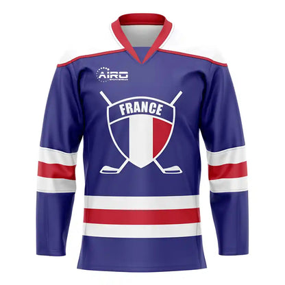 France Home Ice Hockey Shirt_0