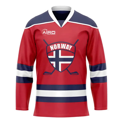 Norway Home Ice Hockey Shirt_0