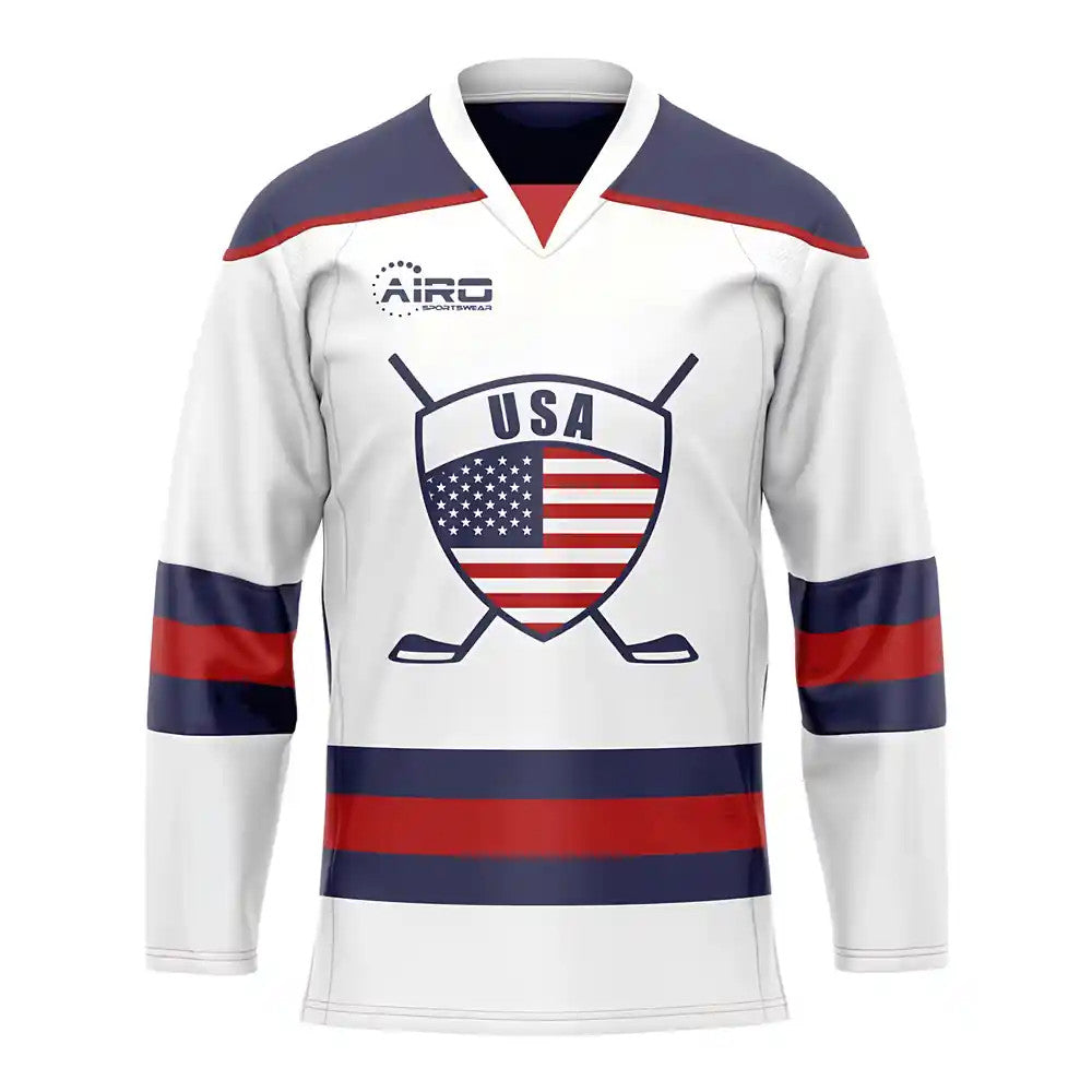 United States Home Ice Hockey Shirt_0