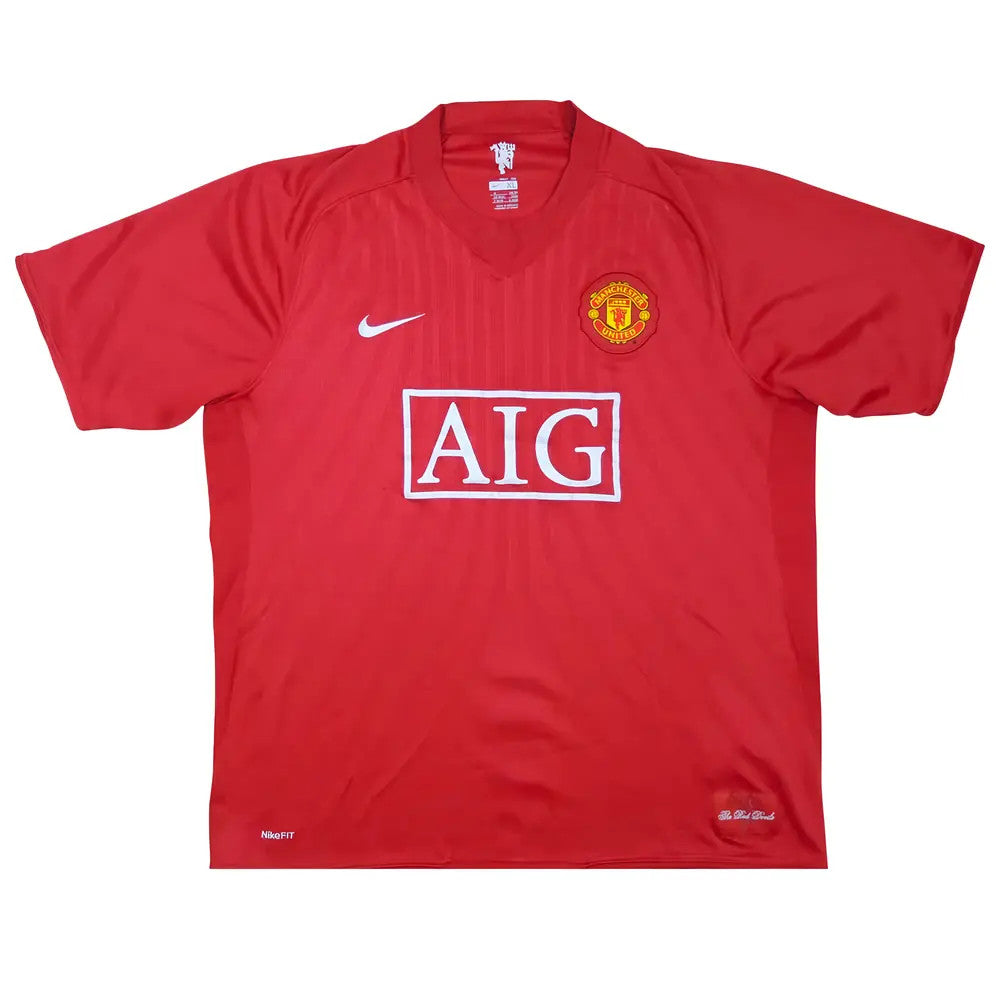 Manchester United 2007-09 Home Shirt (S) Anderson #8 (Very Good)_1