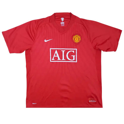Manchester United 2007-09 Home Shirt (S) Anderson #8 (Very Good)_1