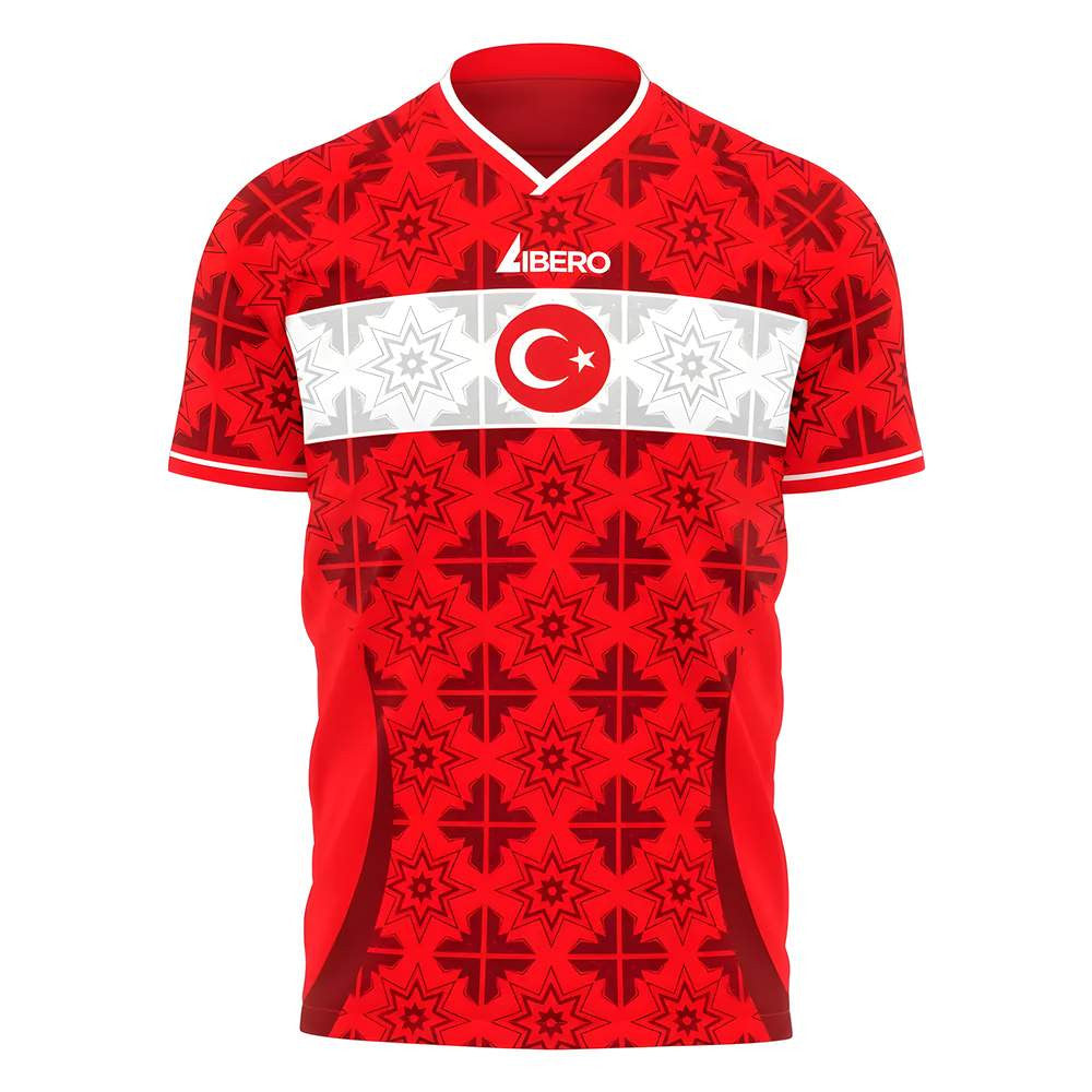  2025-2026 Turkey Euro Home Concept Shirt Adult Short Sleeve_1