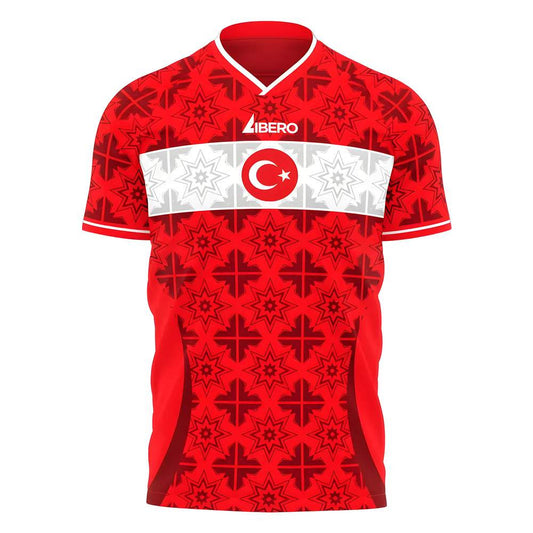  2025-2026 Turkey Euro Home Concept Shirt Kids Short Sleeve_1