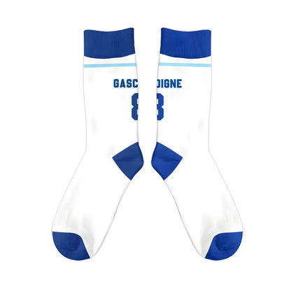 England 1996 Paul Gascoigne Retro Football Socks_1