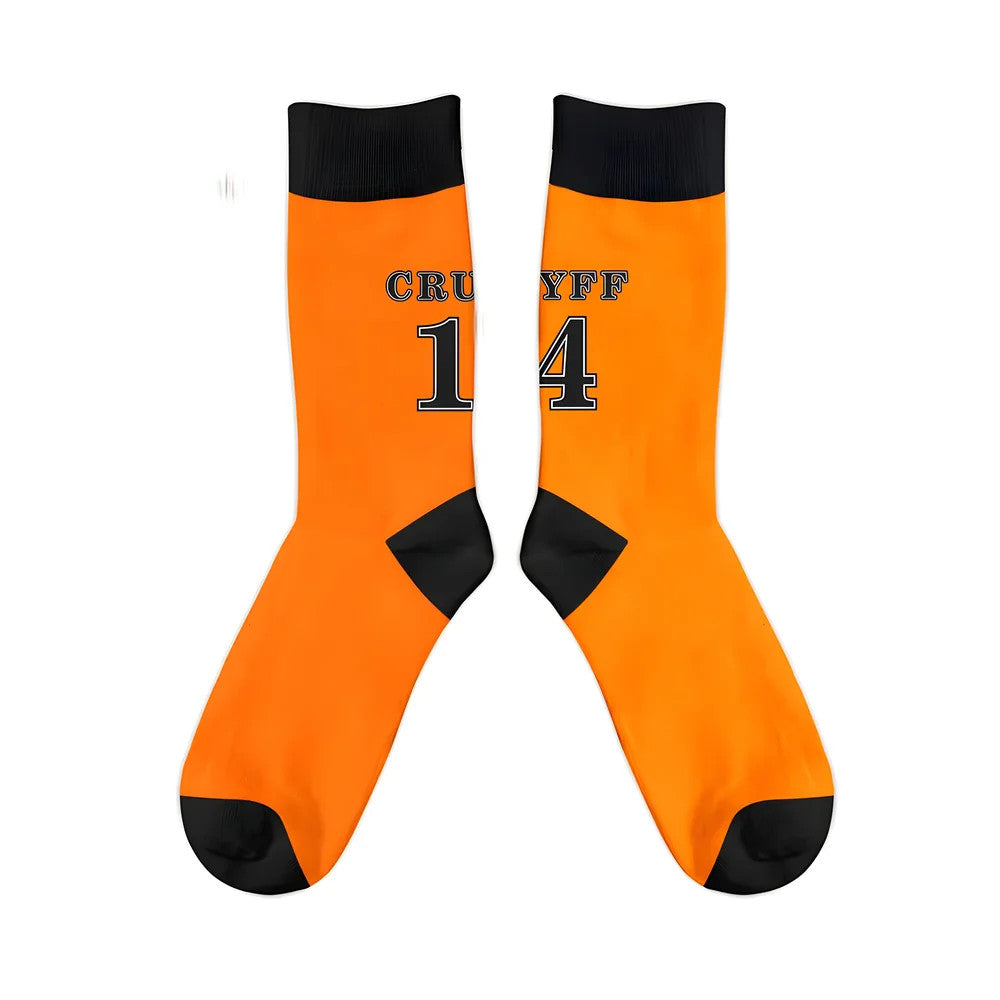 Holland 1974 Number 14 Retro Football Socks_1