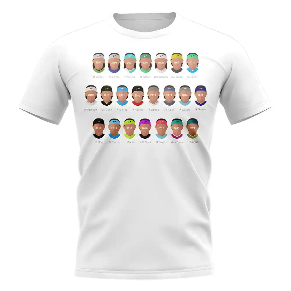 Rafa Nadal Grand Slam Champion T-Shirt (White)_1
