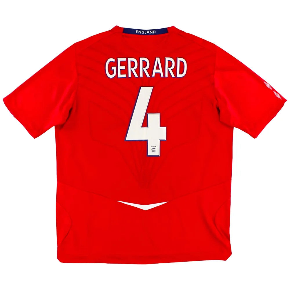 England 2008 Away Shirt (Gerrard #4) ((Excellent) XL)_0