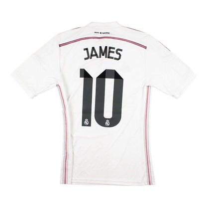 Real Madrid 2014-15 Home Shirt (James 10) ((Very Good) XS)_0