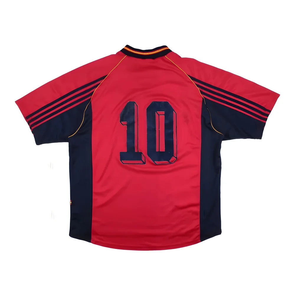 Spain 1998-99 Home Shirt (Raul #10) ((Very Good) XL)_0