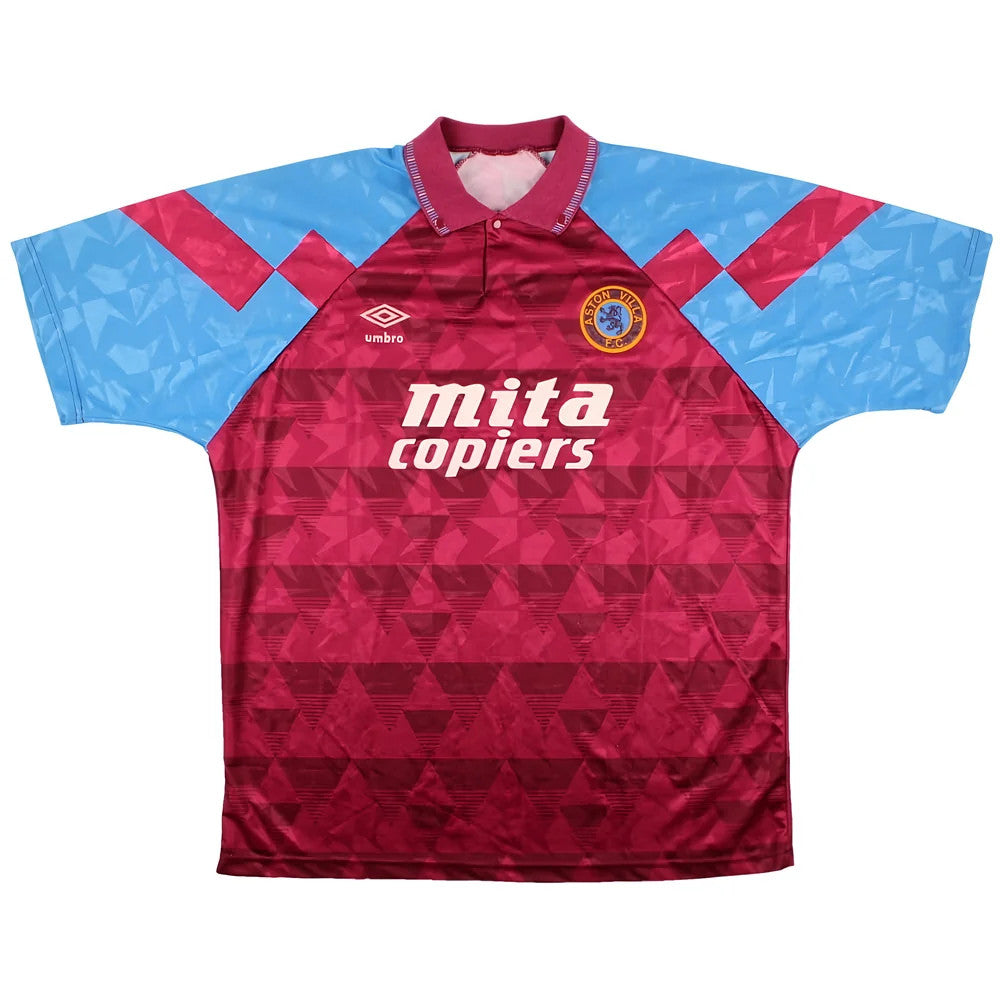 Aston Villa 1990-92 Home Shirt (XL) (Very Good)_1