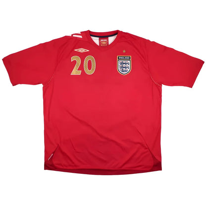 England 2006-08 Away Shirt (Downing #20) (XXL) (Very Good)_1