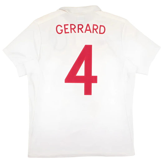 England 2010-12 Home Shirt (Gerrard #4) (L) (Excellent)_0