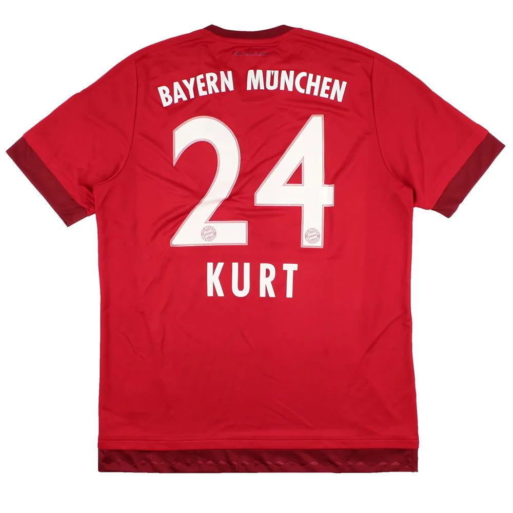 Bayern Munich 2015-16 Home Shirt (L) Kurt #24 (Very Good)_1