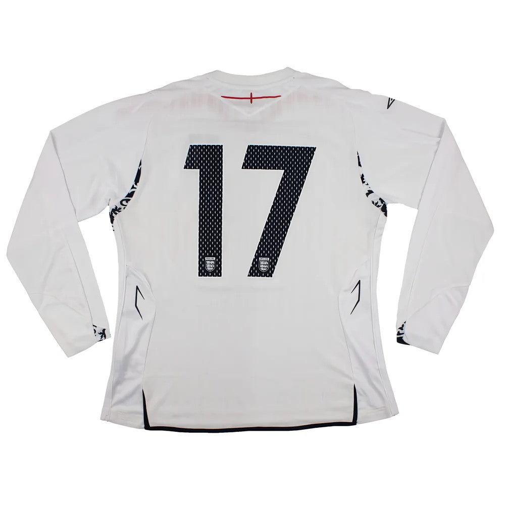 England 2007-09 Long Sleeve Home Shirt (Womans - 16) #17 (Excellent)_0