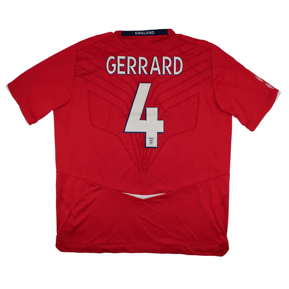 England 2008-10 Away Shirt (XXL) Gerrard #4 (Excellent)_0