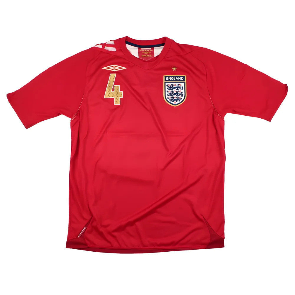 England 2006-08 Away (M) Gerrard #4 (Excellent)_1