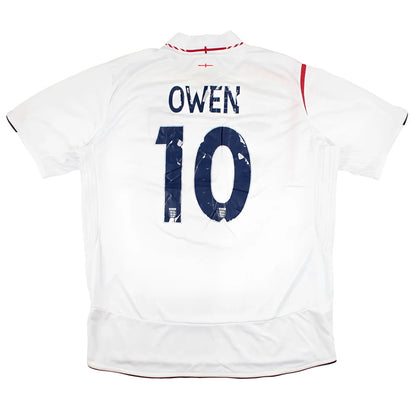 England 2005-07 Home Shirt (M) D. Bent #10 (Good)_0