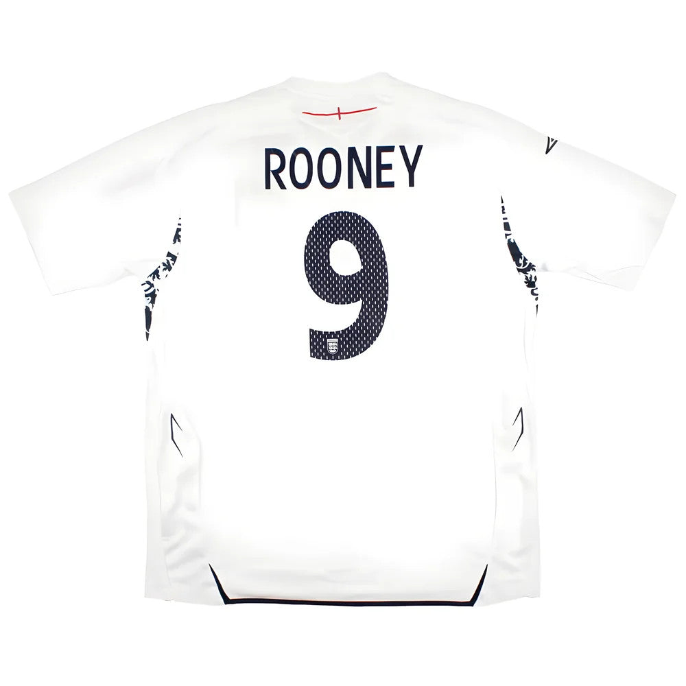England 2007-09 Home Shirt (XL) Rooney #9 (Excellent)_0