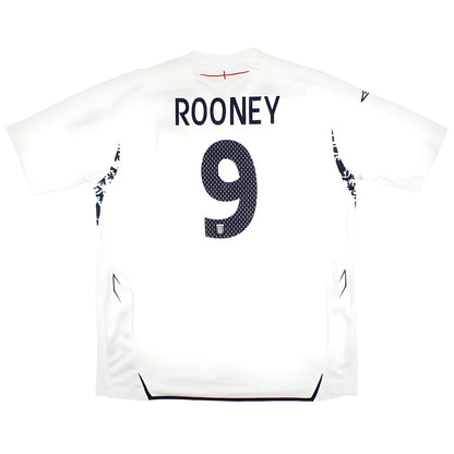 England 2007-09 Home Shirt (XL) Rooney #9 (Excellent)_0
