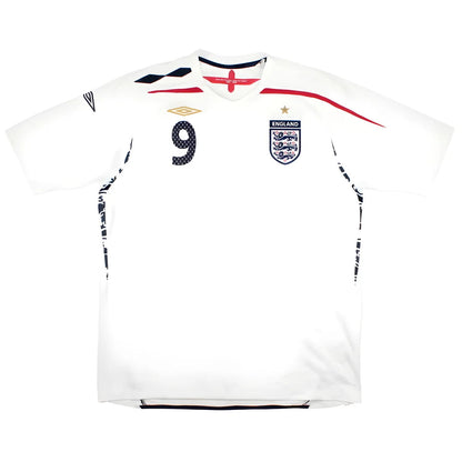 England 2007-09 Home Shirt (XL) Rooney #9 (Excellent)_1