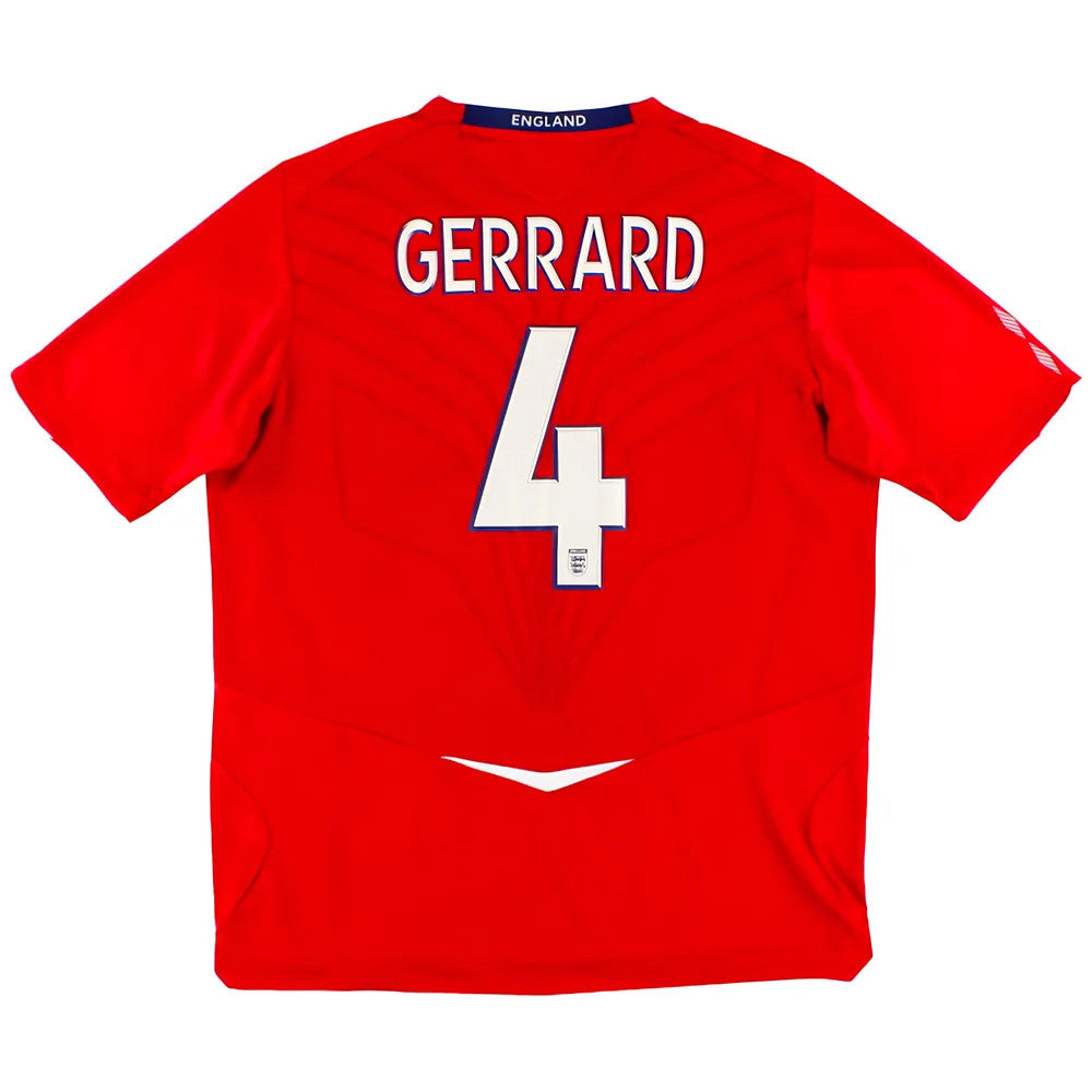 England 2008-10 Away Shirt (XL) Gerrard #4 (Very Good)_0