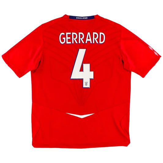 England 2008-09 Away Shirt (S) Gerrard #4 (Excellent)_0