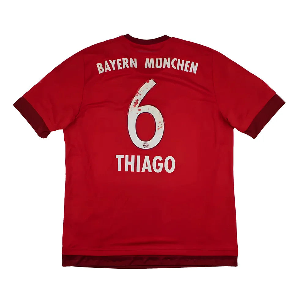 Bayern Munich 2015-16 Home Shirt (L) Thiago #6 (Fair)_1
