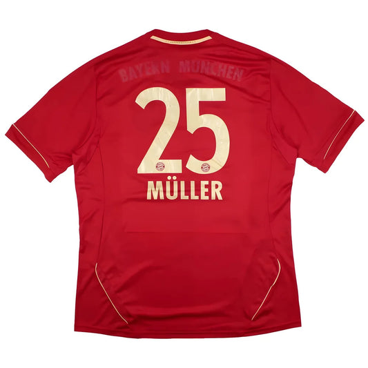Bayern Munich 2011-13 Home Shirt (XL) Muller #25 (Good)_1