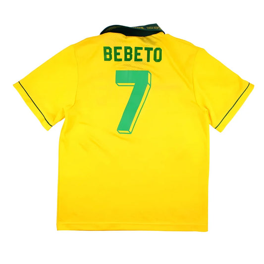 Brazil 1993-95 Home Shirt (Bebeto #7) (M) (Very Good)_1