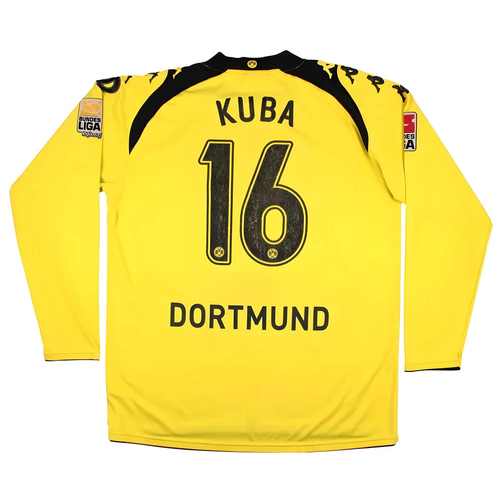 Borussia Dortmund 2009-10 Home Long Sleeve Shirt (Kuba #16) (2XL) (Very Good)_1
