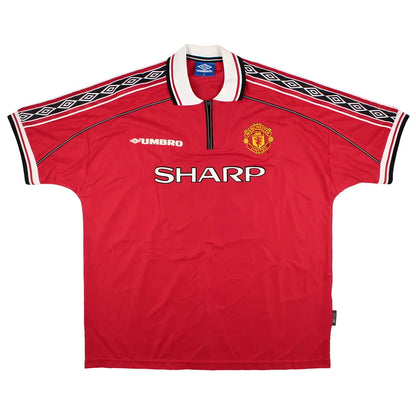 Manchester United 1998-2000 Home Shirt (XXL) Treble Winners #99 (Excellent)_1