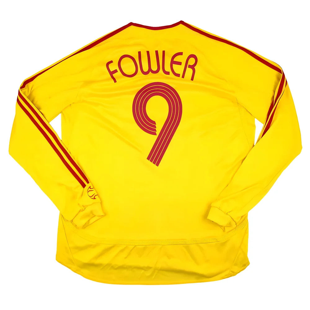 Liverpool 2006-07 Long Sleeve Away Shirt (XL) Fowler #9 (Very Good)_0