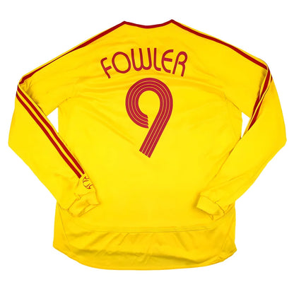 Liverpool 2006-07 Long Sleeve Away Shirt (XL) Fowler #9 (Very Good)_0