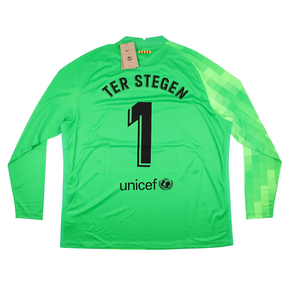 Barcelona 2021-22 GK Away Long Sleeve Shirt (ter Stegen #1) (2XL) (Mint)_1