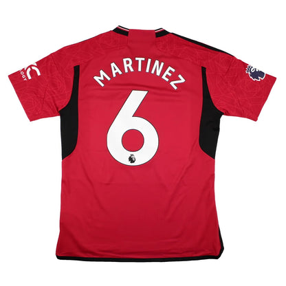 2023-2024 Man Utd Home Shirt (L) Martinez #6 (Mint)_1