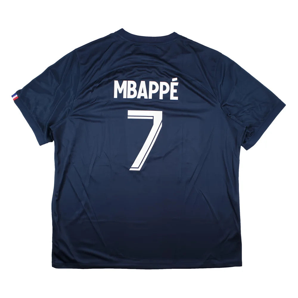 PSG 2022-23 Home Shirt (Sponsorless) (XXL) Mbappe #7 (BNWT)_0
