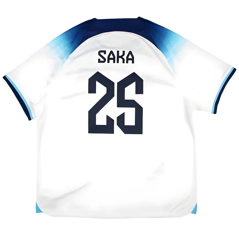 England 2022-23 Home Shirt (XXL) Saka #25 (Mint)_0