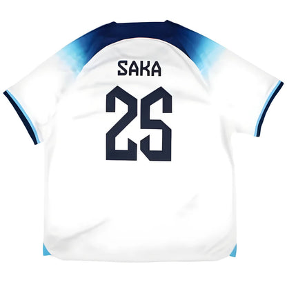 England 2022-23 Home Shirt (XXL) Saka #25 (Mint)_0