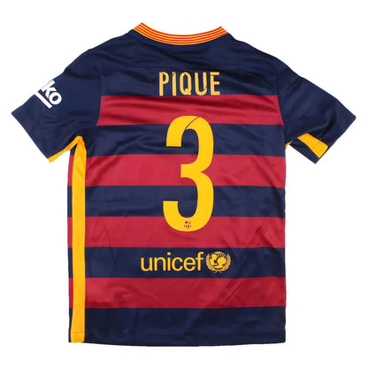 Barcelona 2015-16 Home Shirt (SB) Pique #3 (Very Good)_1