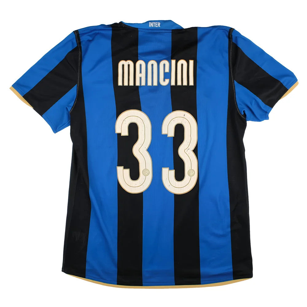 Inter Milan 2008-09 Home Shirt (XL) Mancini #33 (Good)_0