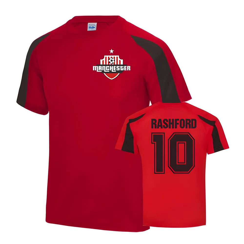 Marcus Rashford Manchester United Sports Training Jersey (Red)_1