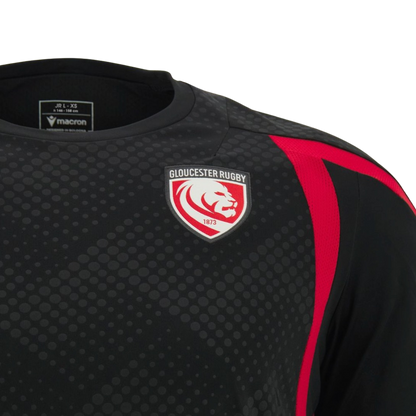 2026-2027 Gloucester Rugby Poly Training Shirt (Black)_3