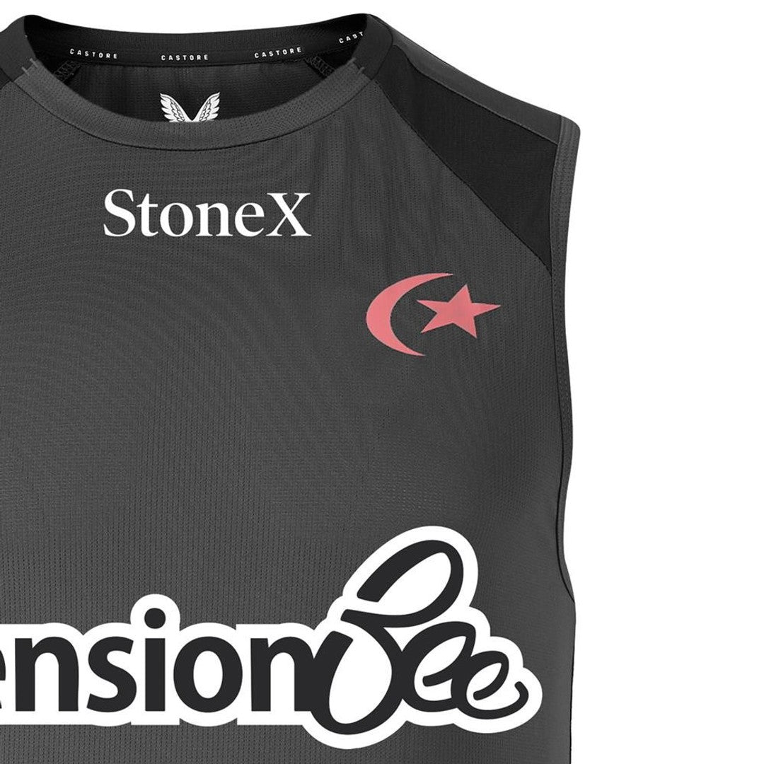 2026-2027 Saracens Rugby Training Vest (Gunmetal)_3