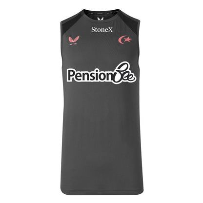 2026-2027 Saracens Rugby Training Vest (Gunmetal)_0