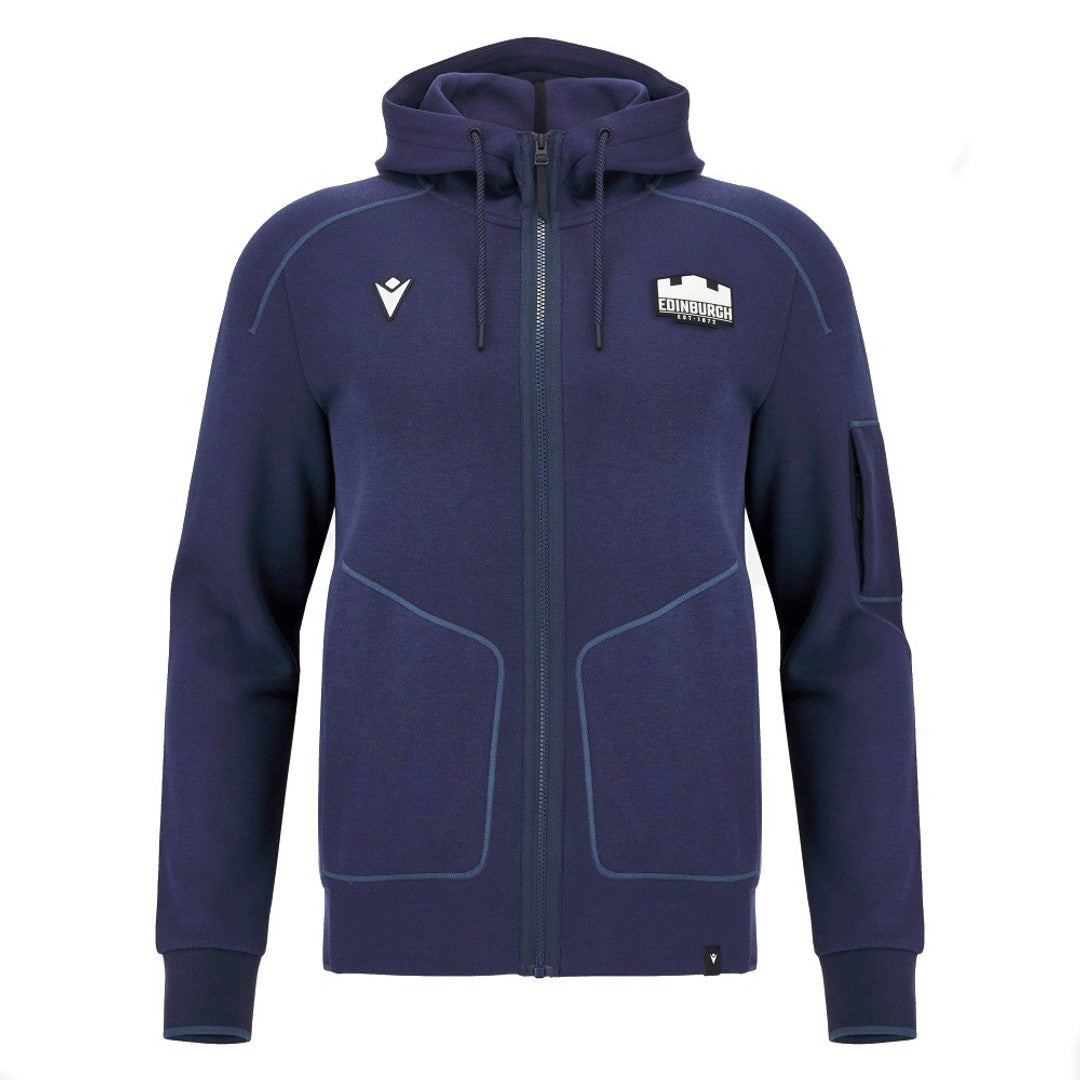 2026-2027 Edinburgh Rugby Full Zip Tech Hoodie (Navy)_0
