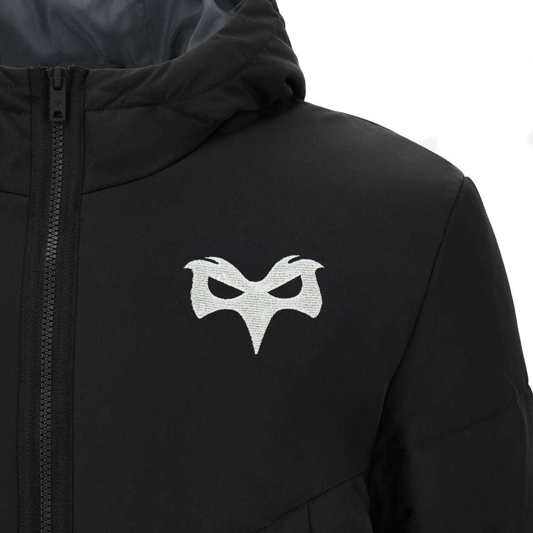2026-2027 Ospreys Rugby Long Padded Jacket (Black)_3