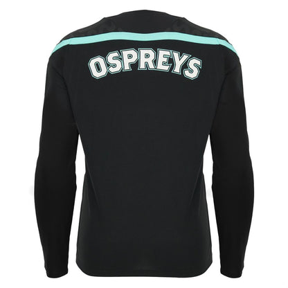 2026-2027 Ospreys Rugby Poly Long Sleeve Training Shirt (Black)_1