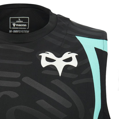 2026-2027 Ospreys Rugby Poly Sleeveless Training Shirt (Black)_3