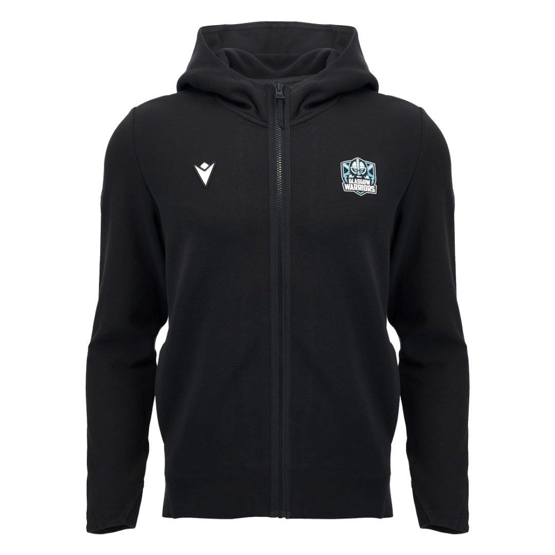 2026-2027 Glasgow Warriors Travel Full Zip Hoodie (Black)_0