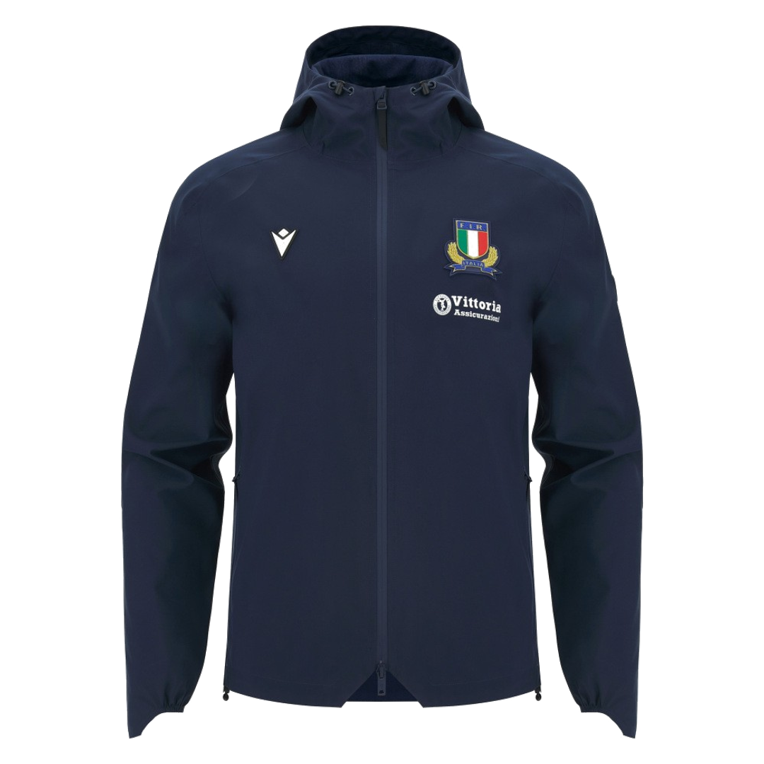 2026-2027 Italy Rugby Staff Rain Jacket (Navy)_0